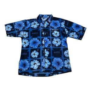South Pole Shirt Men's XL Short Sleeve Floral Button Front Classic X-Large* Y2K